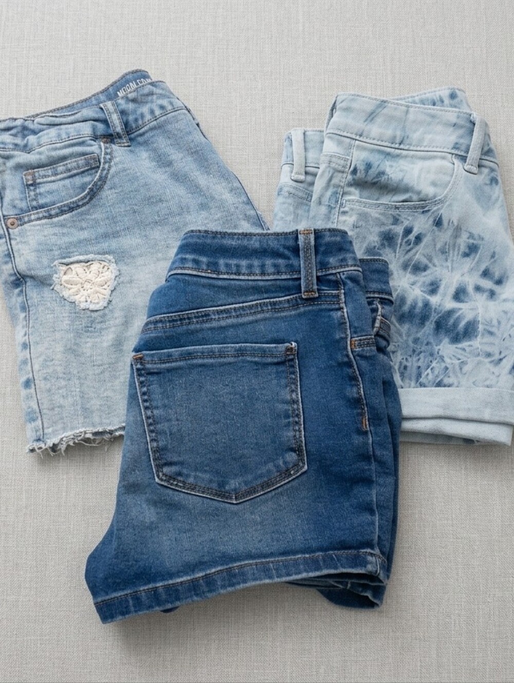 Bundle of 3 Girl's Size XL (14/16) Denim Boho Summer Shorts